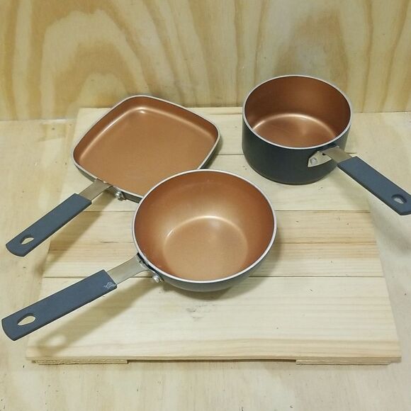Gotham 3pc set 2 pots and one pan - Picture 1 of 8